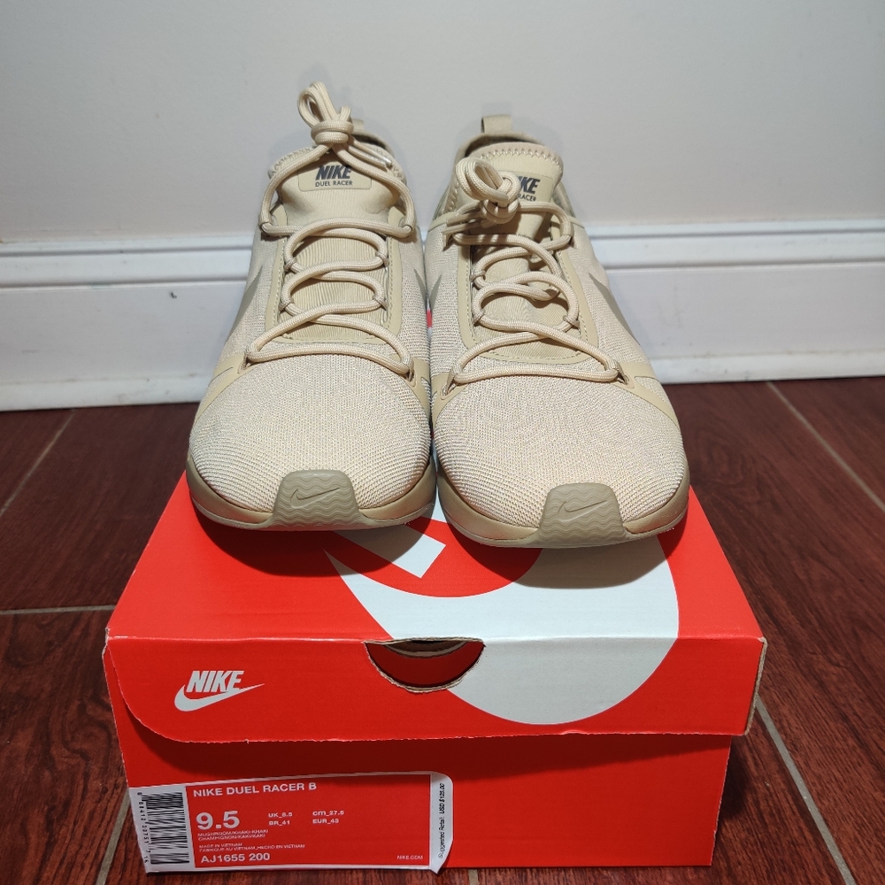 Nike Duel Racer B, 9.5US, Mushroom, Khaki-Khaki, NWB